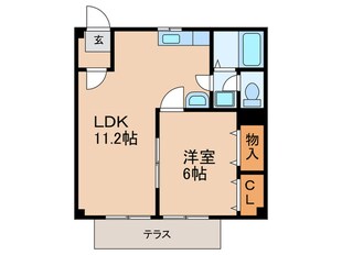 桃源ハイツの物件間取画像